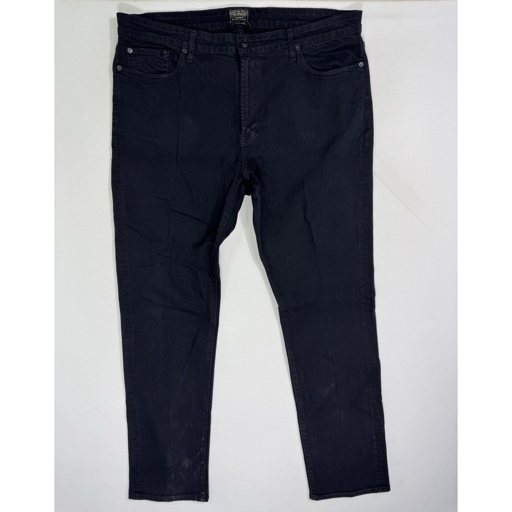 Civilianaire Allen Edmonds Walker Slim Fit Jeans Men 38x32 (39x32) Black Stretch